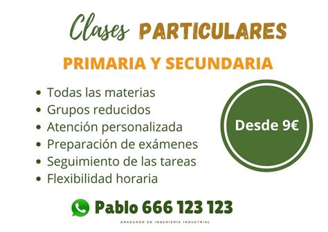 cartel clases particulares|64+ plantillas gratuitas para «Clases particulares»